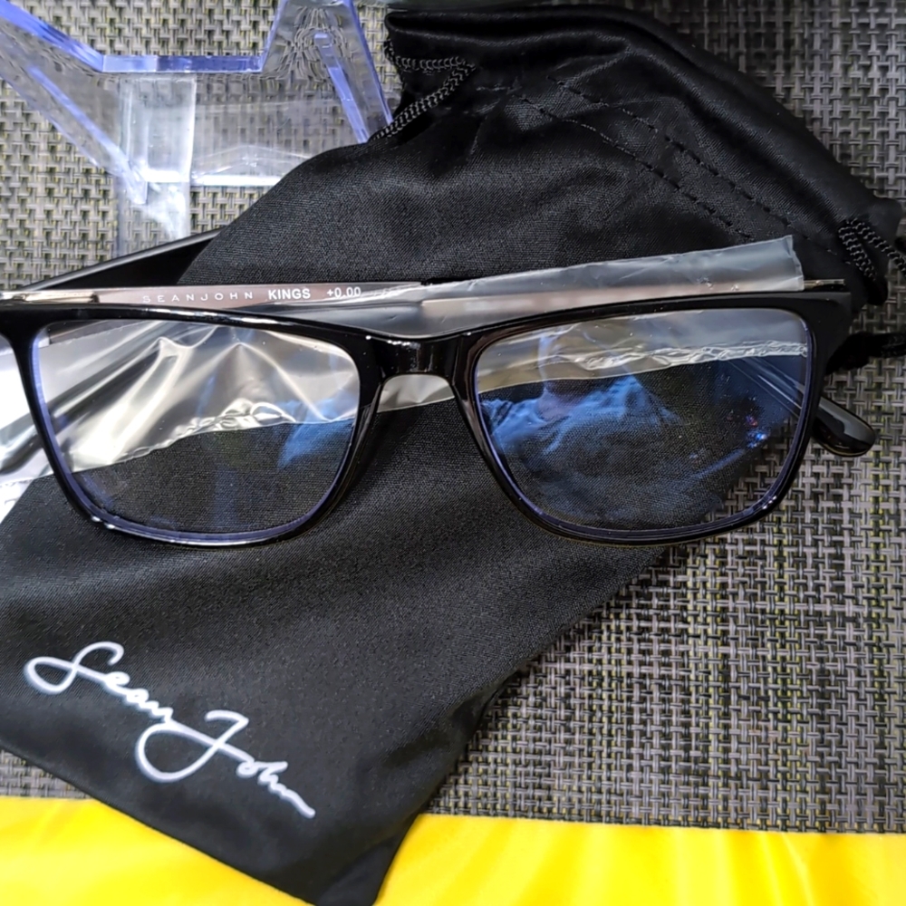 Sean John Blue Light Blocking Glasses +0.00 Power Unisex - Picture 3 of 8